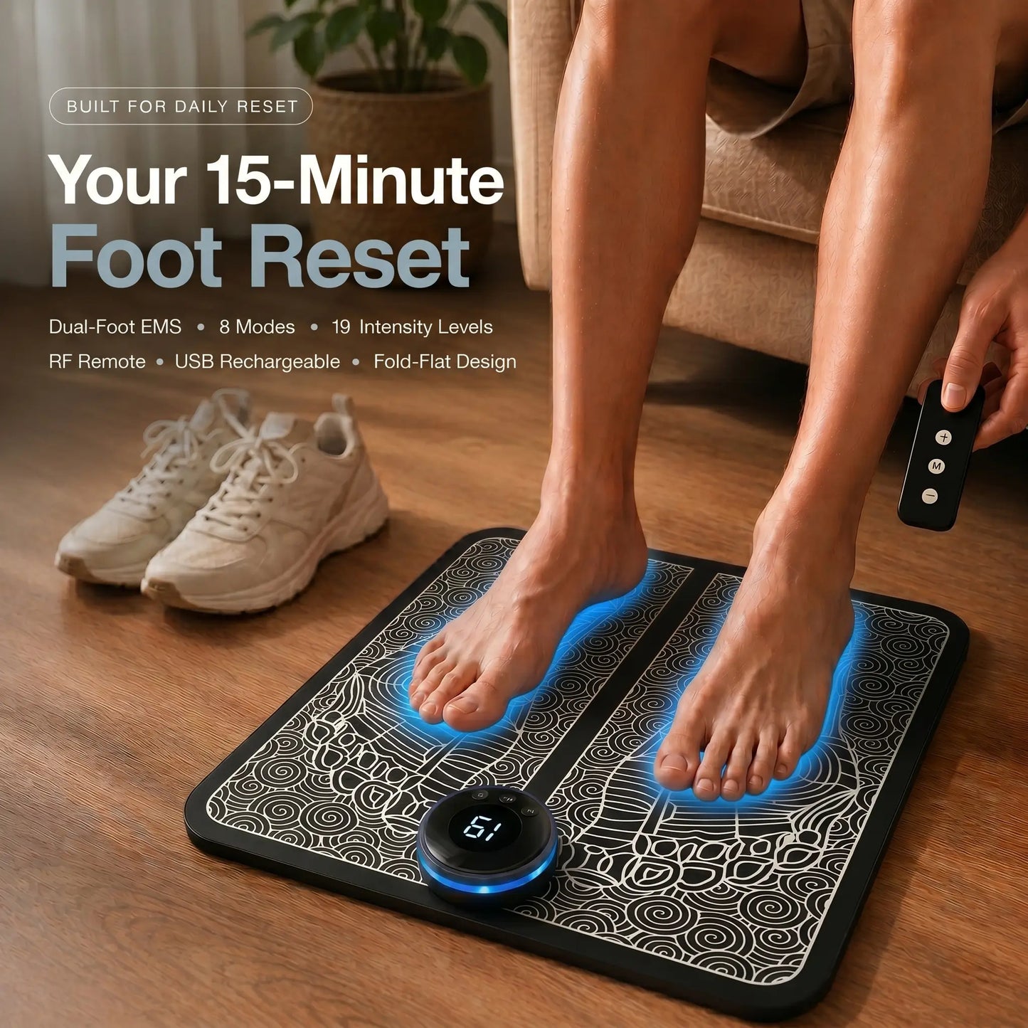 Tired feet after long days? Start a 15-minute foot reset at home.