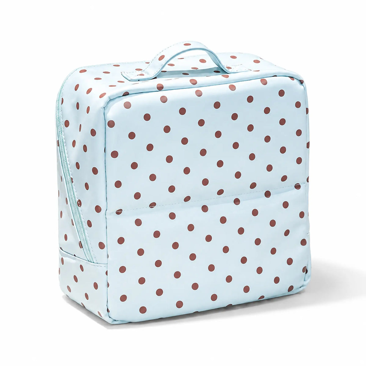 Sky Blue SundayStatus Artist Vanity makeup and brush travel case, front view