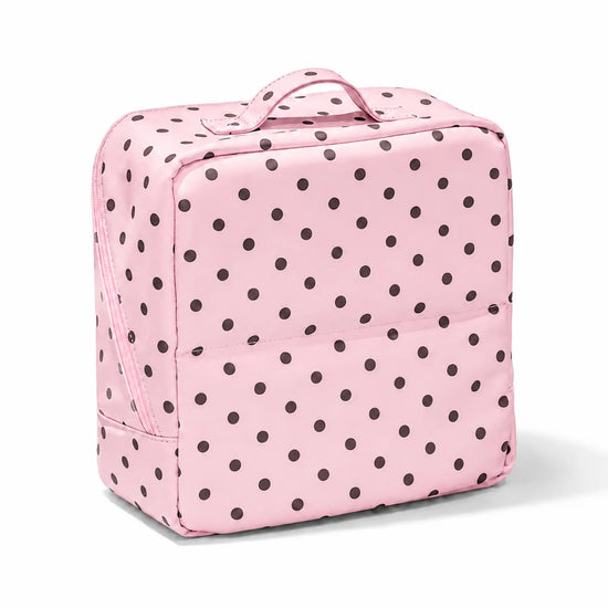 Soft Rose SundayStatus Artist Vanity makeup and brush travel case, front view