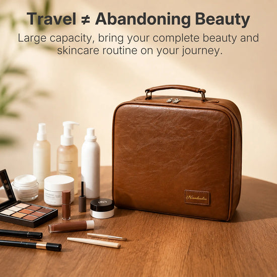 Cocoa Grand Vanity beside the full-size skincare and makeup it is designed to organize